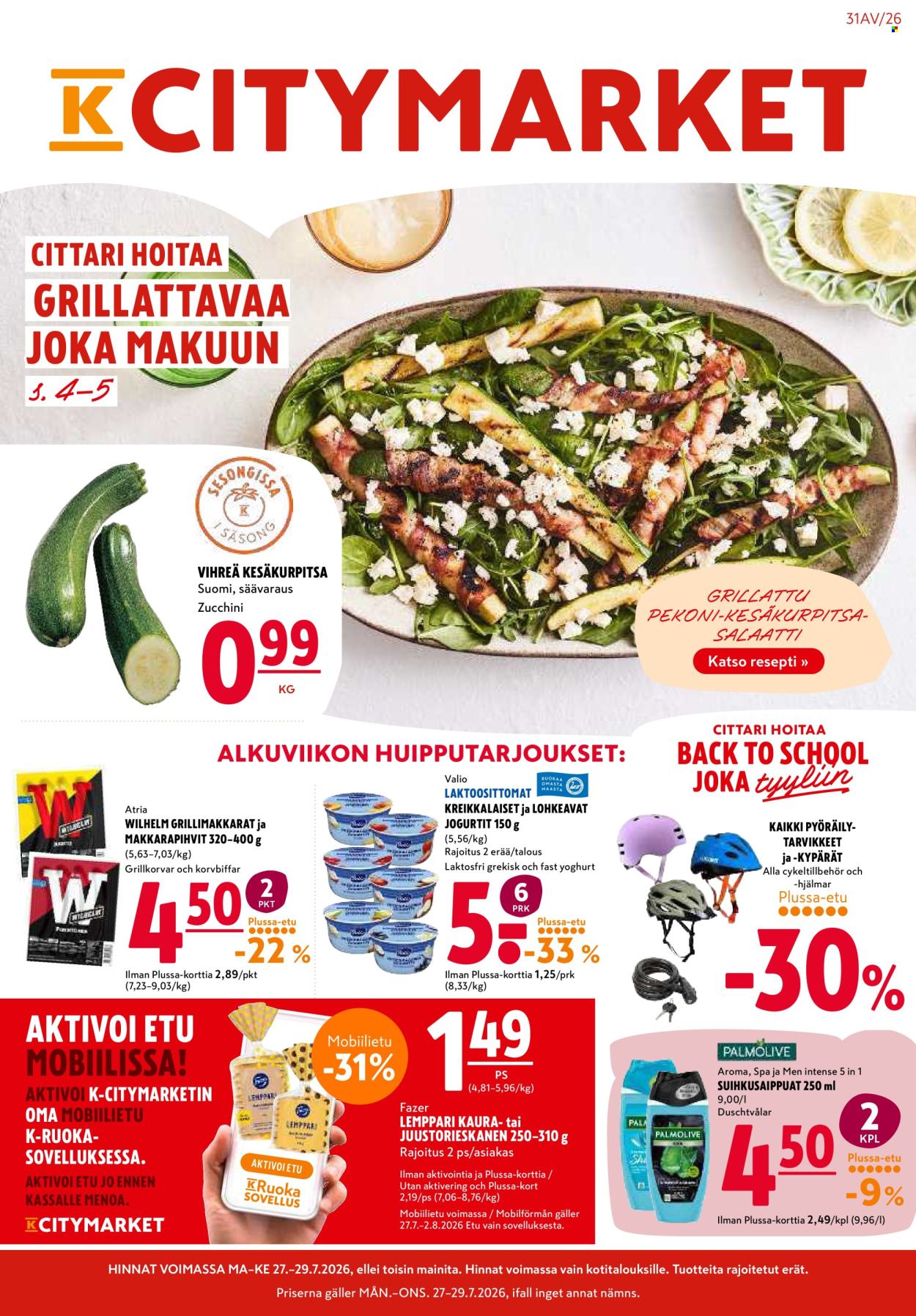 K-citymarket tarjoukset - 27.07.2026 - 29.07.2026. Sivu 1