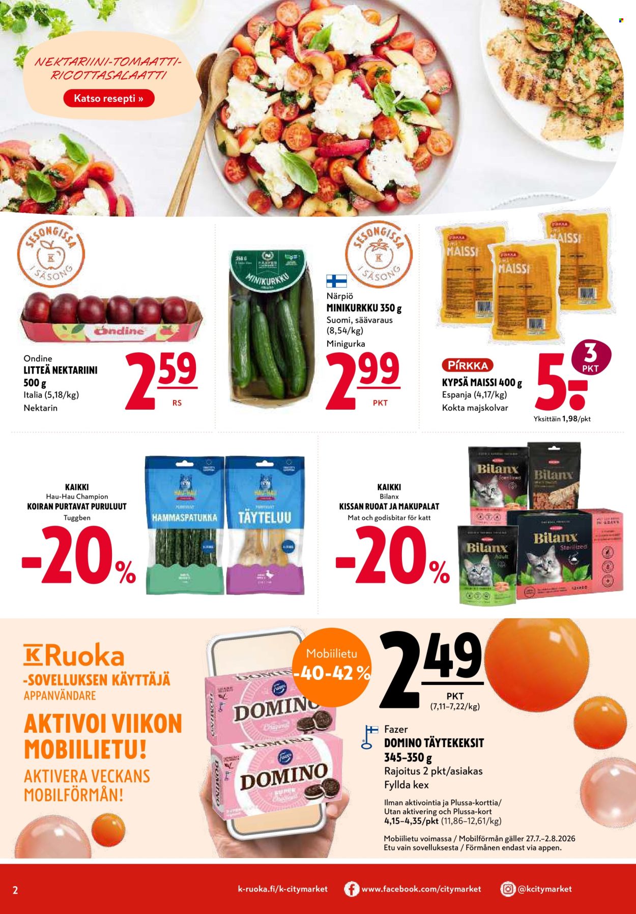 K-citymarket tarjoukset - 27.07.2026 - 29.07.2026. Sivu 2