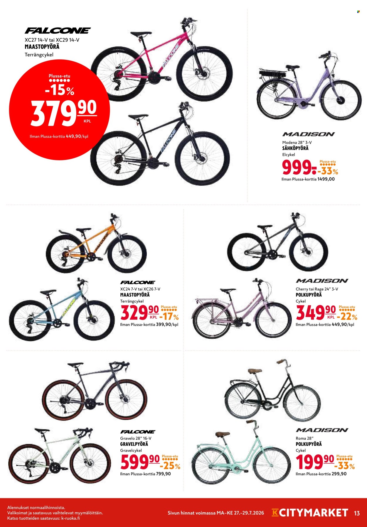 K-citymarket tarjoukset - 27.07.2026 - 29.07.2026. Sivu 13