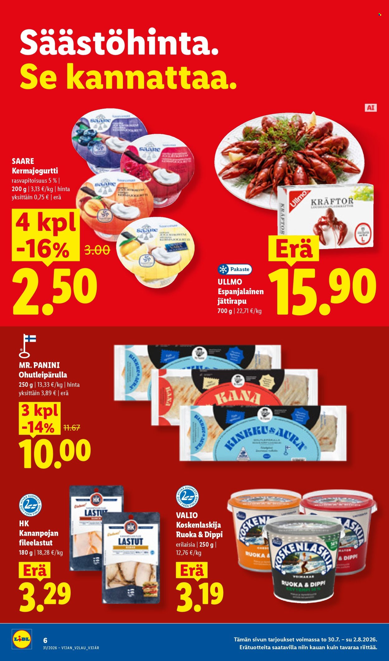 Lidl tarjoukset - 30.07.2026 - 05.08.2026. Sivu 6