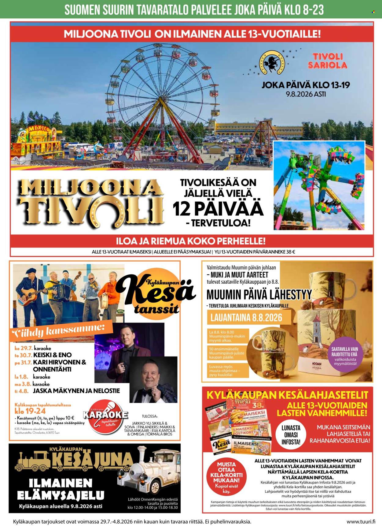 Tuuri tarjoukset - 29.07.2026 - 04.08.2026. Sivu 2