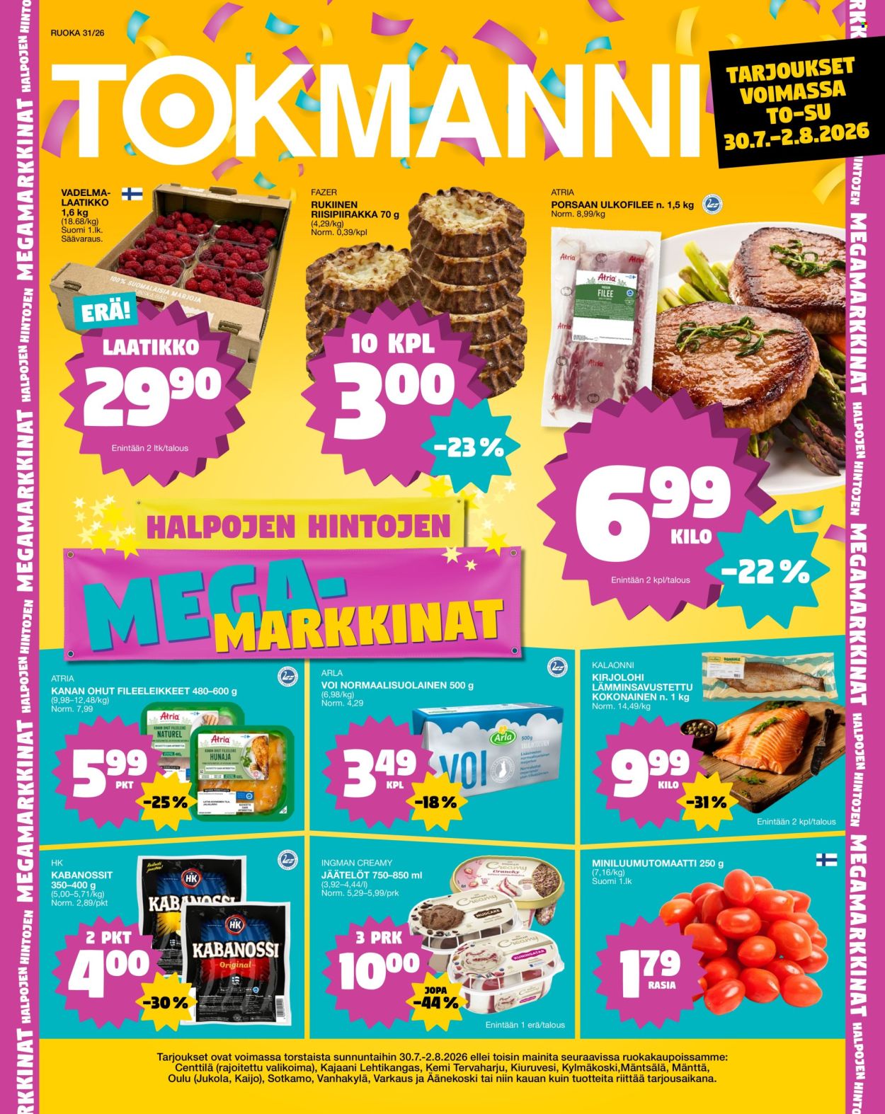 Tokmanni tarjoukset - 30.07.2026 - 02.08.2026. Sivu 1