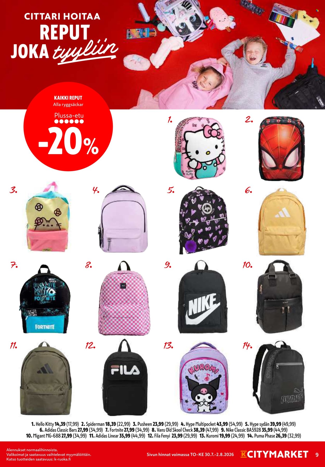 K-citymarket tarjoukset - 30.07.2026 - 02.08.2026. Sivu 9