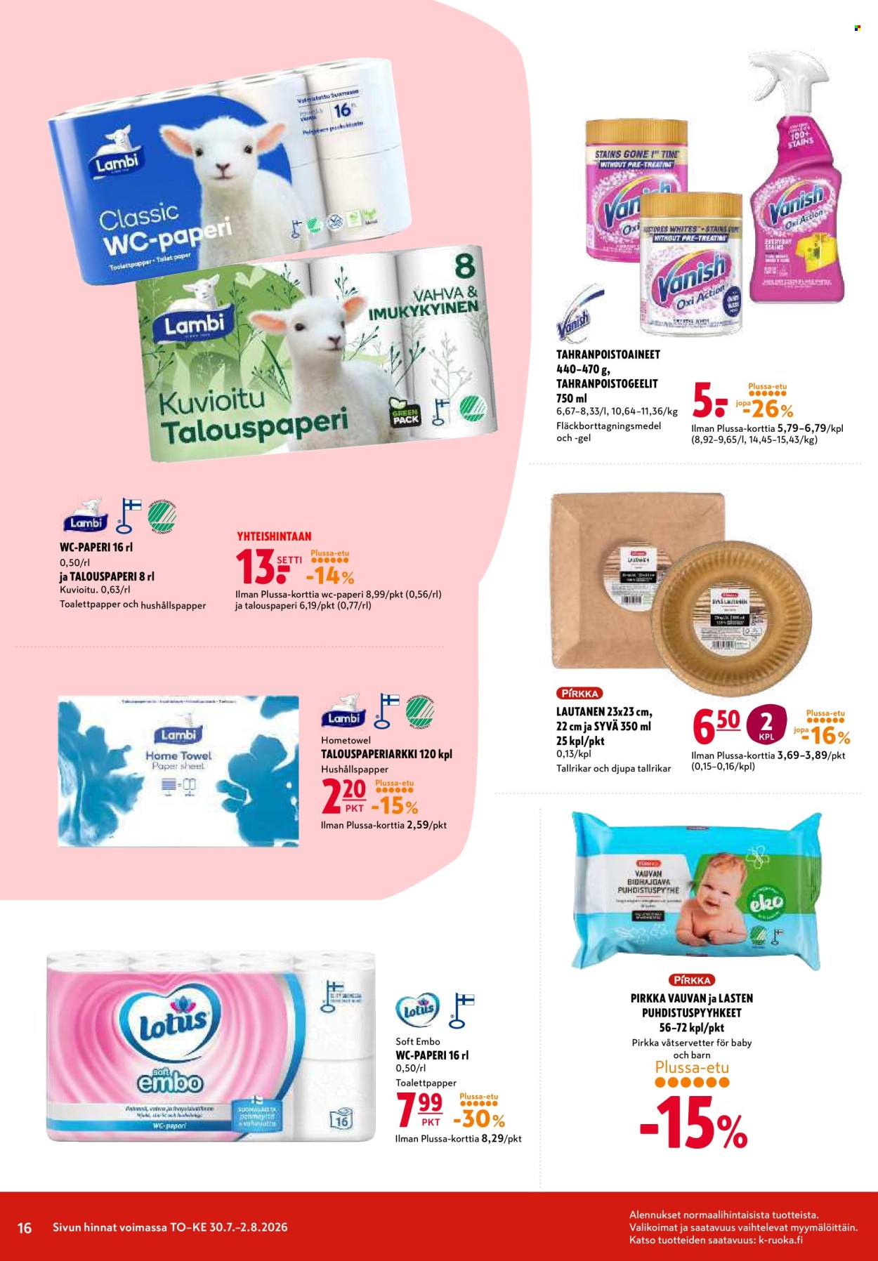 K-citymarket tarjoukset - 30.07.2026 - 02.08.2026. Sivu 16