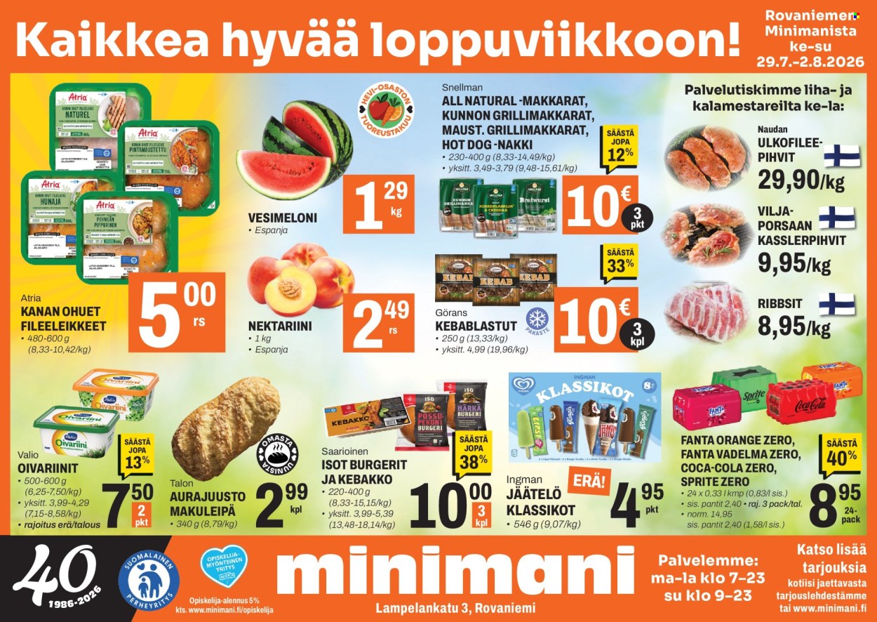 Minimani tarjoukset - 29.07.2026 - 02.08.2026. Sivu 1