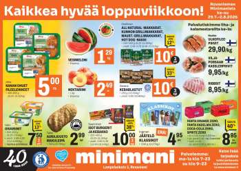Minimani tarjoukset  - 29.07.2026 - 02.08.2026.