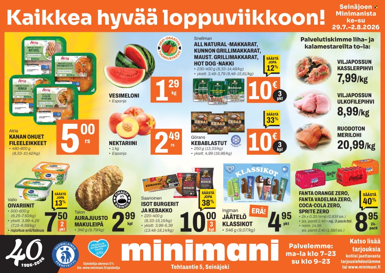Minimani tarjoukset - 29.07.2026 - 02.08.2026. Sivu 1