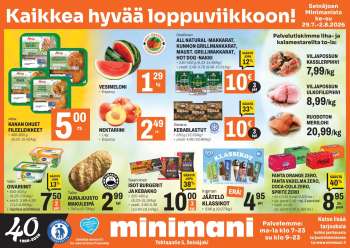 Minimani tarjoukset  - 29.07.2026 - 02.08.2026.