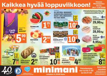 Minimani tarjoukset  - 29.07.2026 - 02.08.2026.