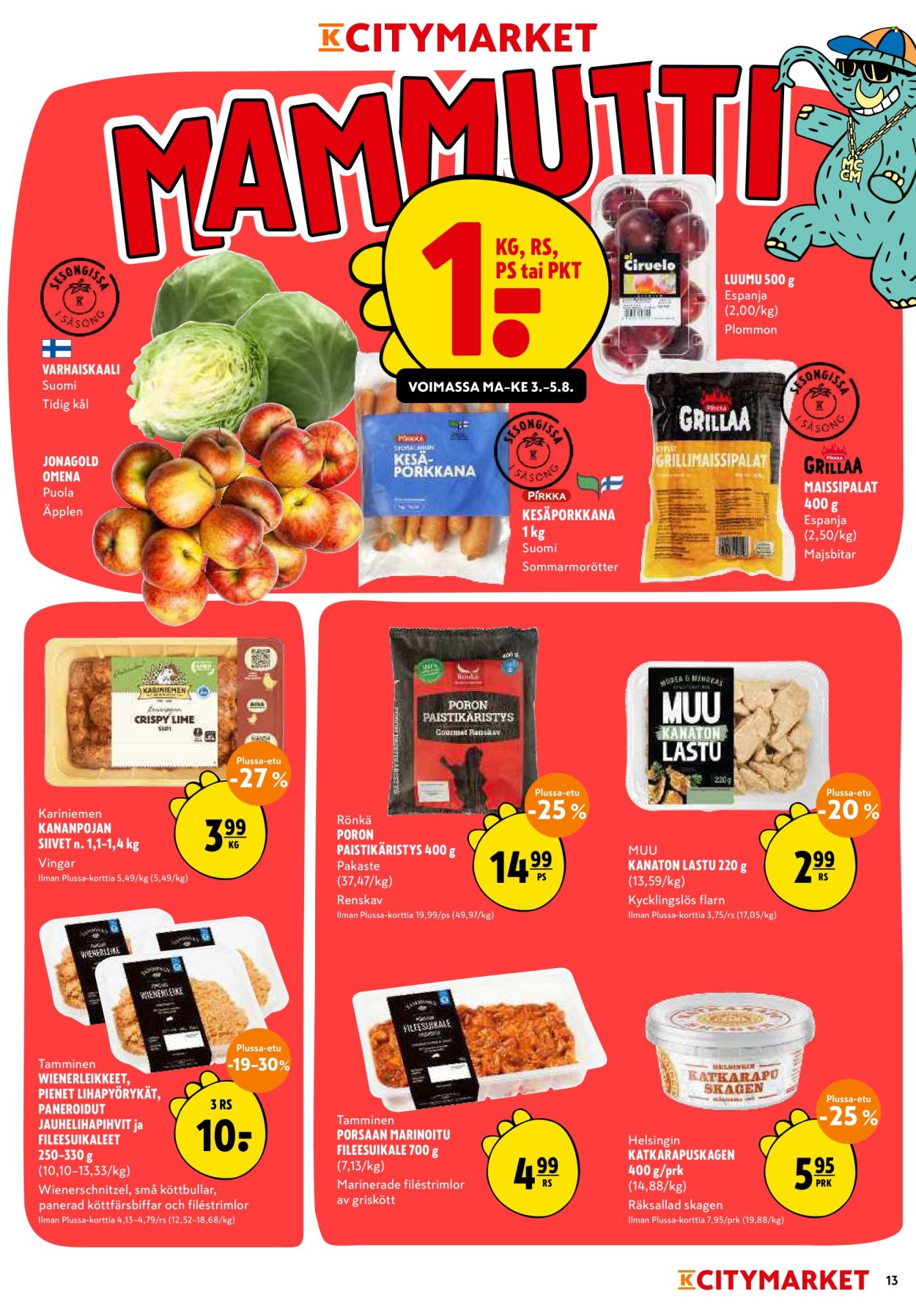 K-citymarket tarjoukset - 03.08.2026 - 16.08.2026. Sivu 13