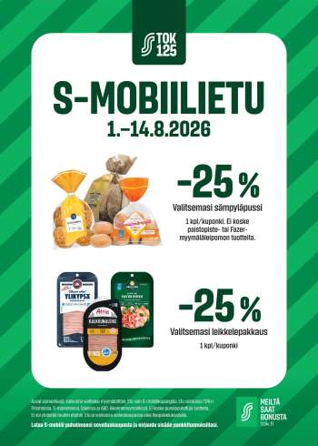 Sale tarjoukset  - 01.08.2026 - 14.08.2026.