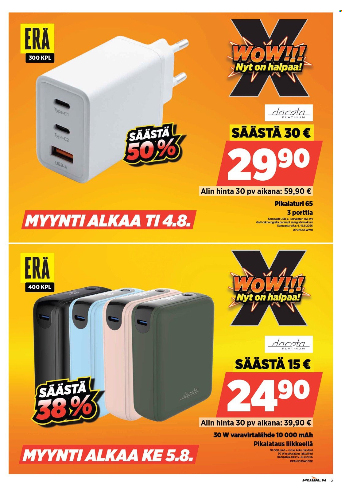 Power tarjoukset. Sivu 3