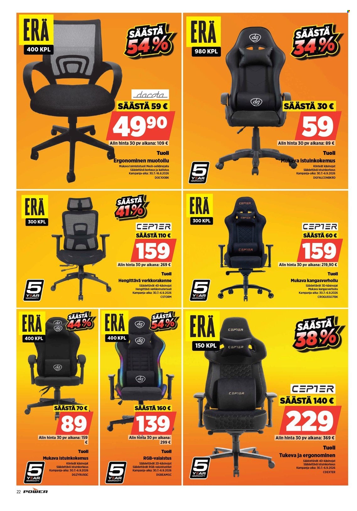 Power tarjoukset. Sivu 22