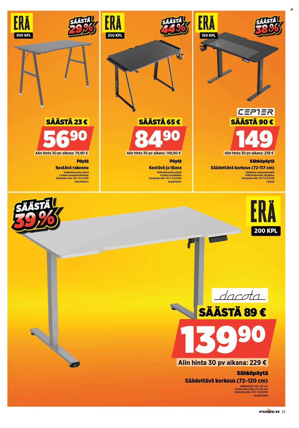 Power tarjoukset. Sivu 23