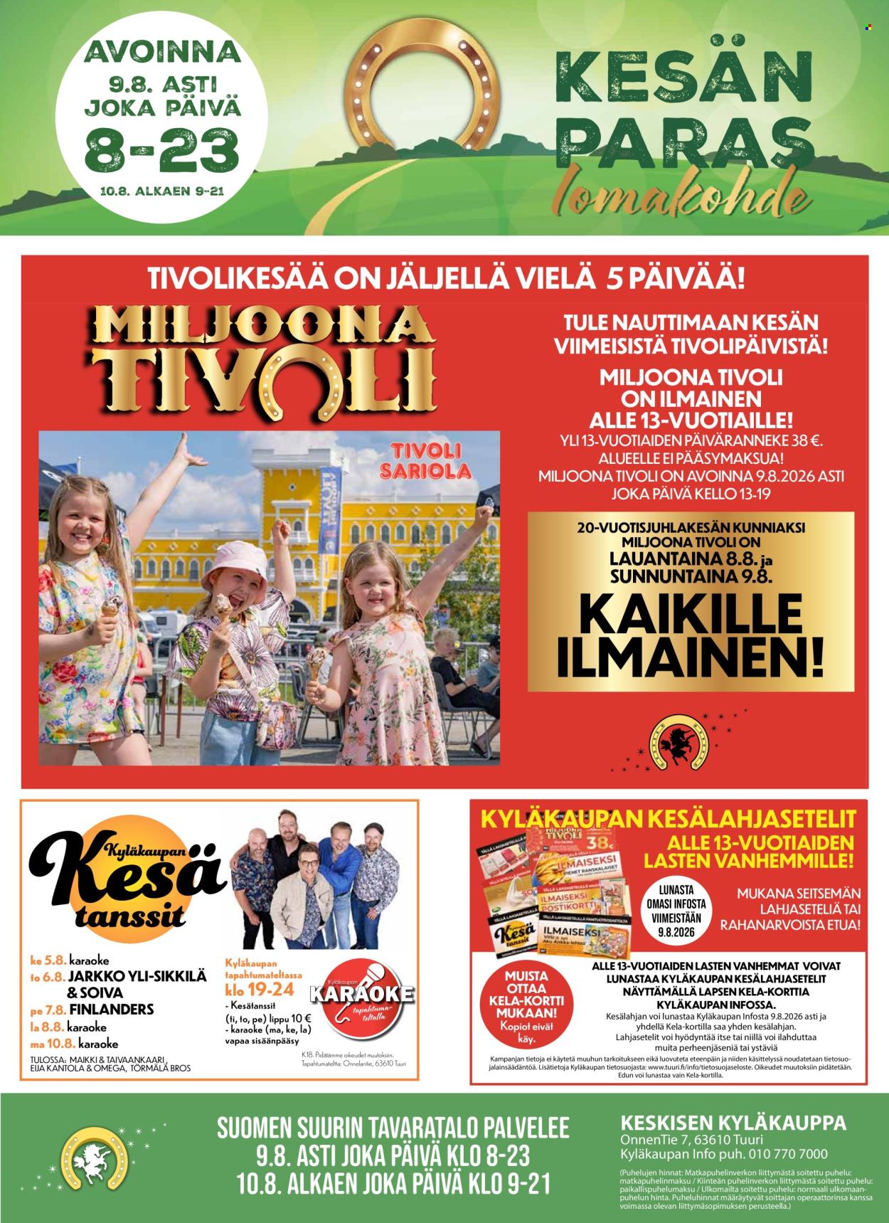 Tuuri tarjoukset - 05.08.2026 - 11.08.2026. Sivu 1