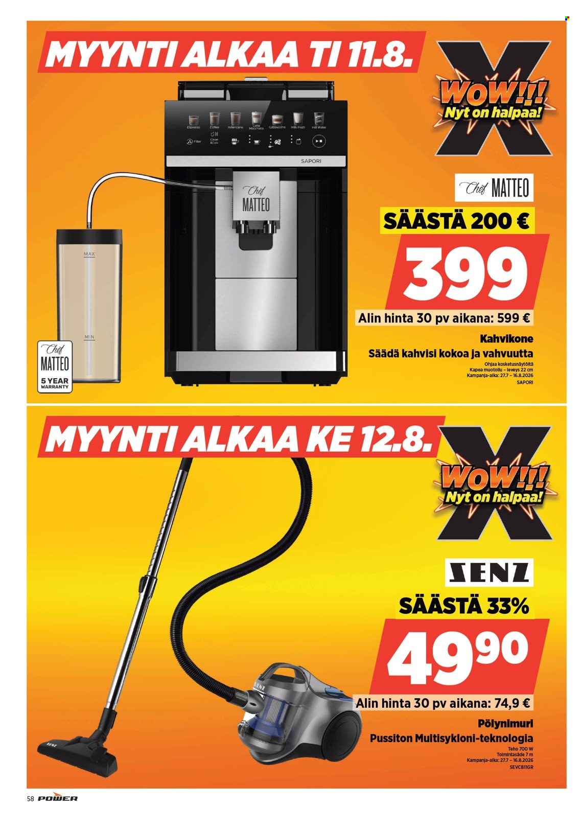 Power tarjoukset. Sivu 58