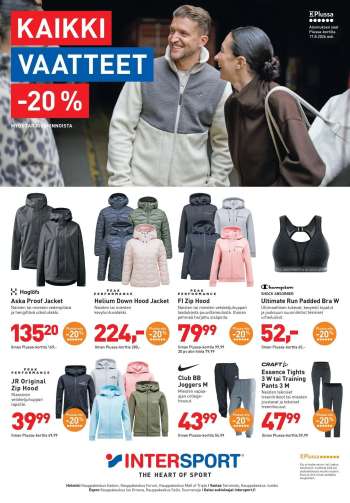 Intersport tarjoukset  - 17.08.2026 - 17.08.2026.