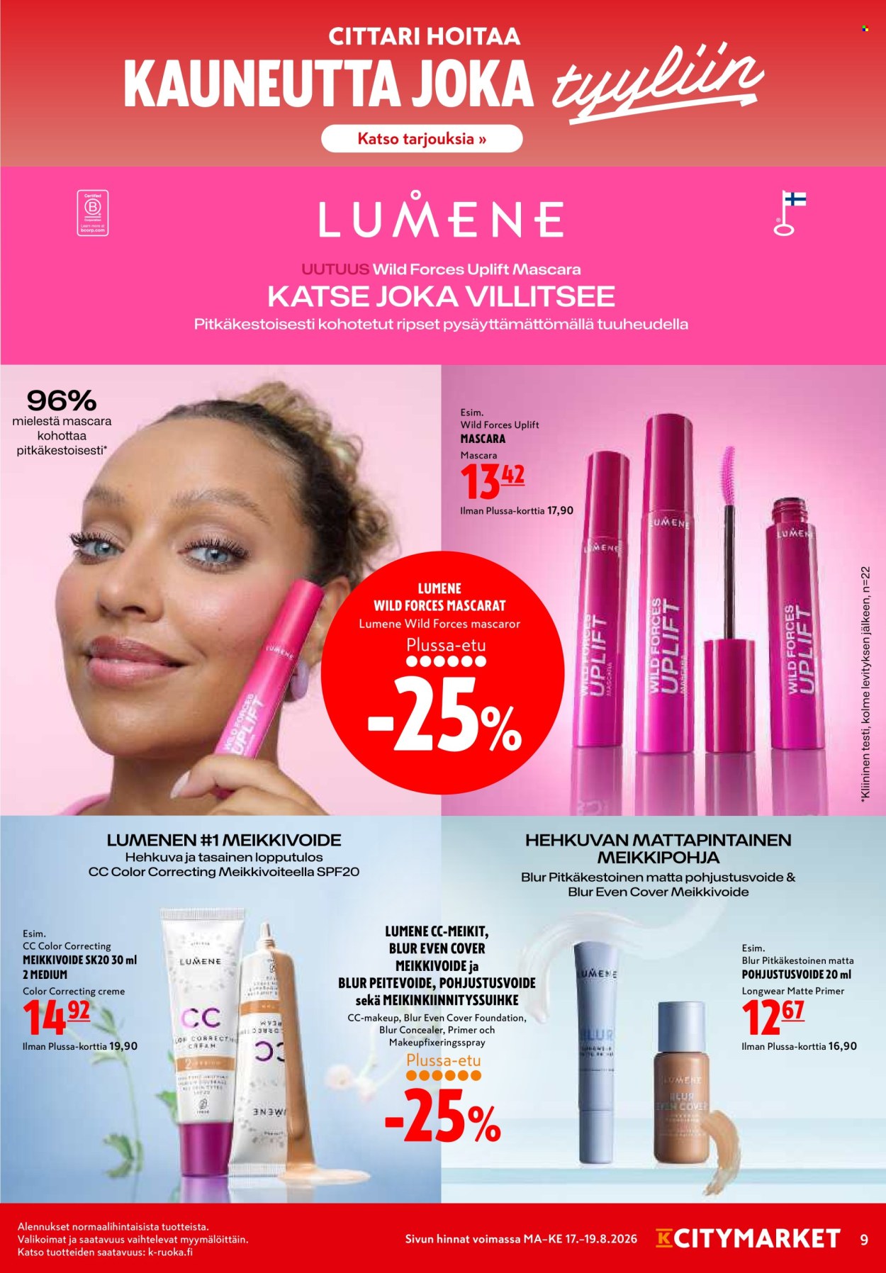 K-citymarket tarjoukset - 17.08.2026 - 19.08.2026. Sivu 9