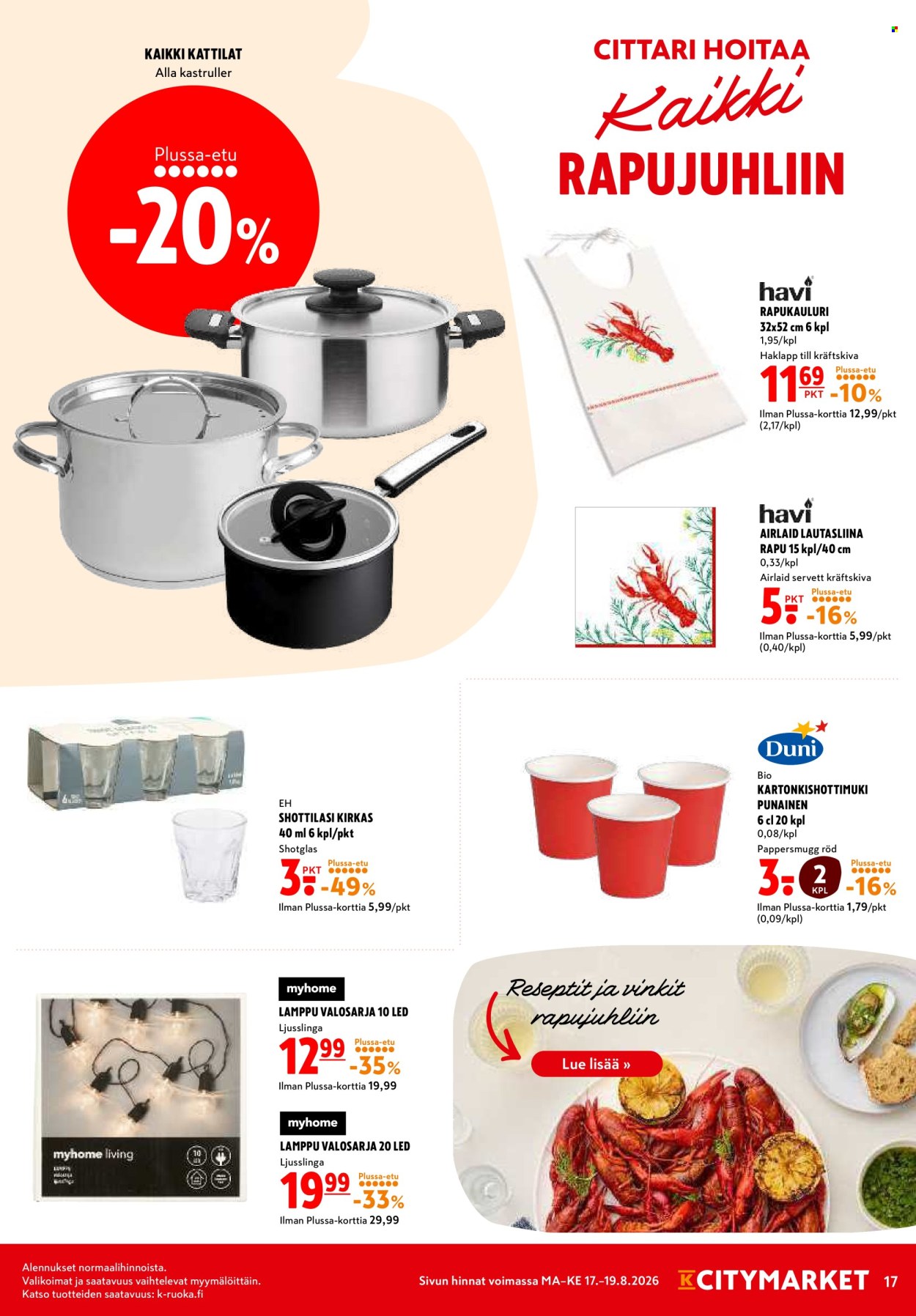 K-citymarket tarjoukset - 17.08.2026 - 19.08.2026. Sivu 17