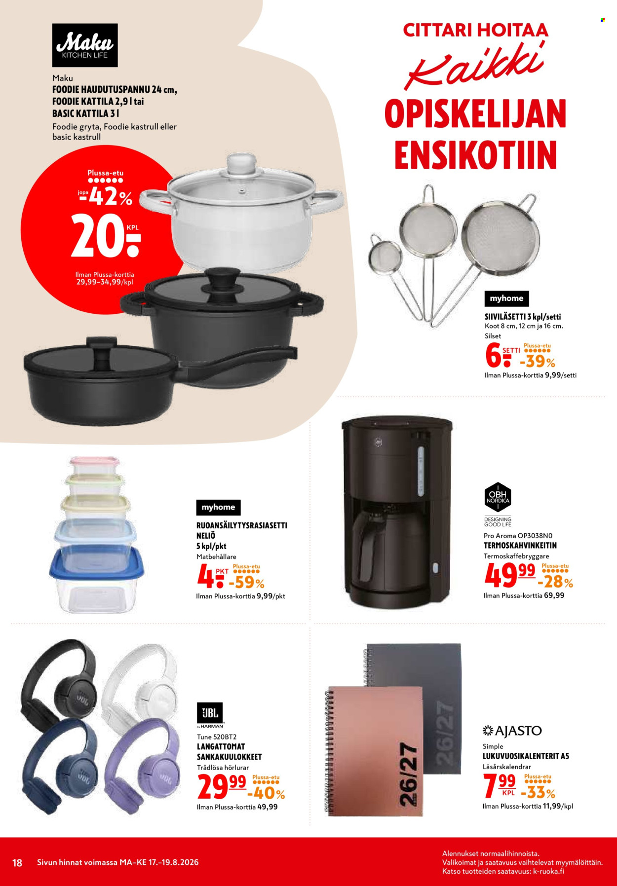 K-citymarket tarjoukset - 17.08.2026 - 19.08.2026. Sivu 18