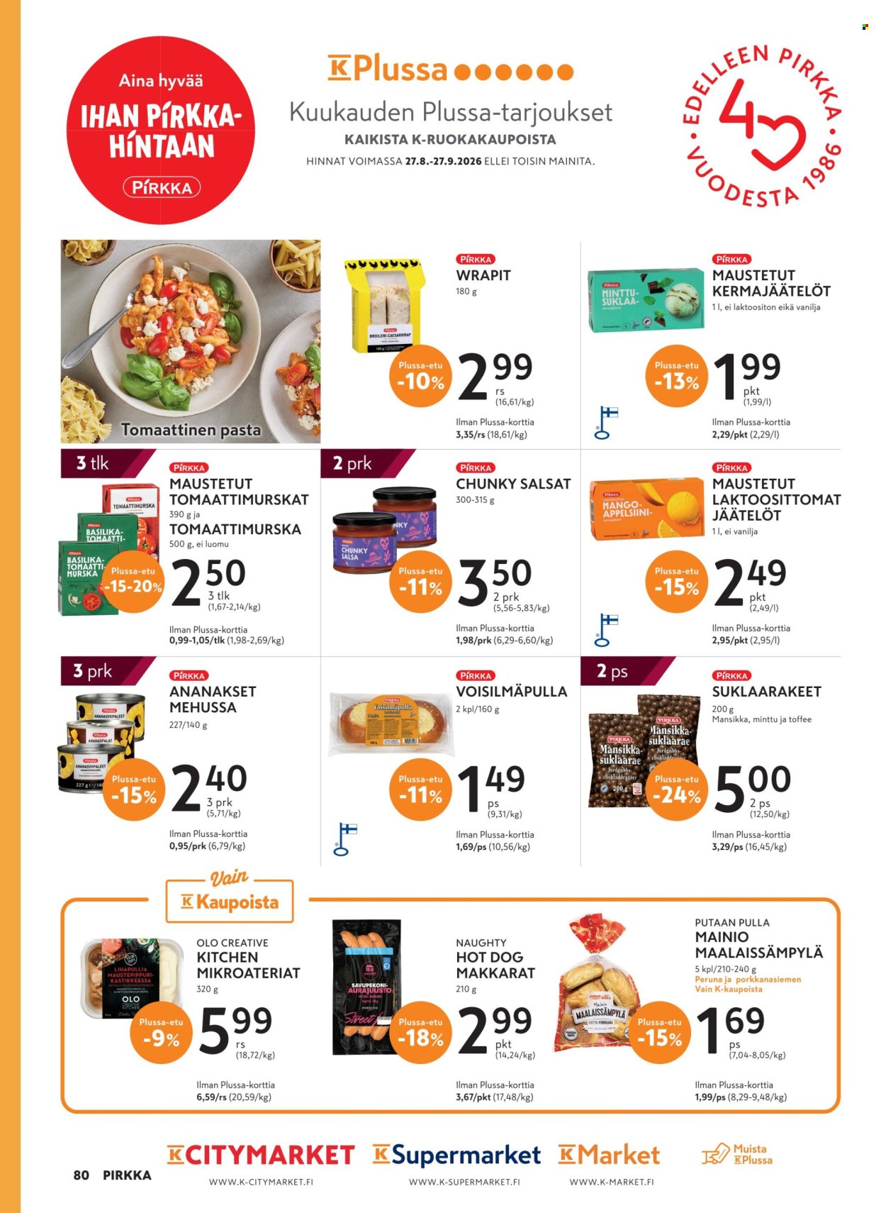 K-market tarjoukset - 26.08.2026 - 29.09.2026. Sivu 80