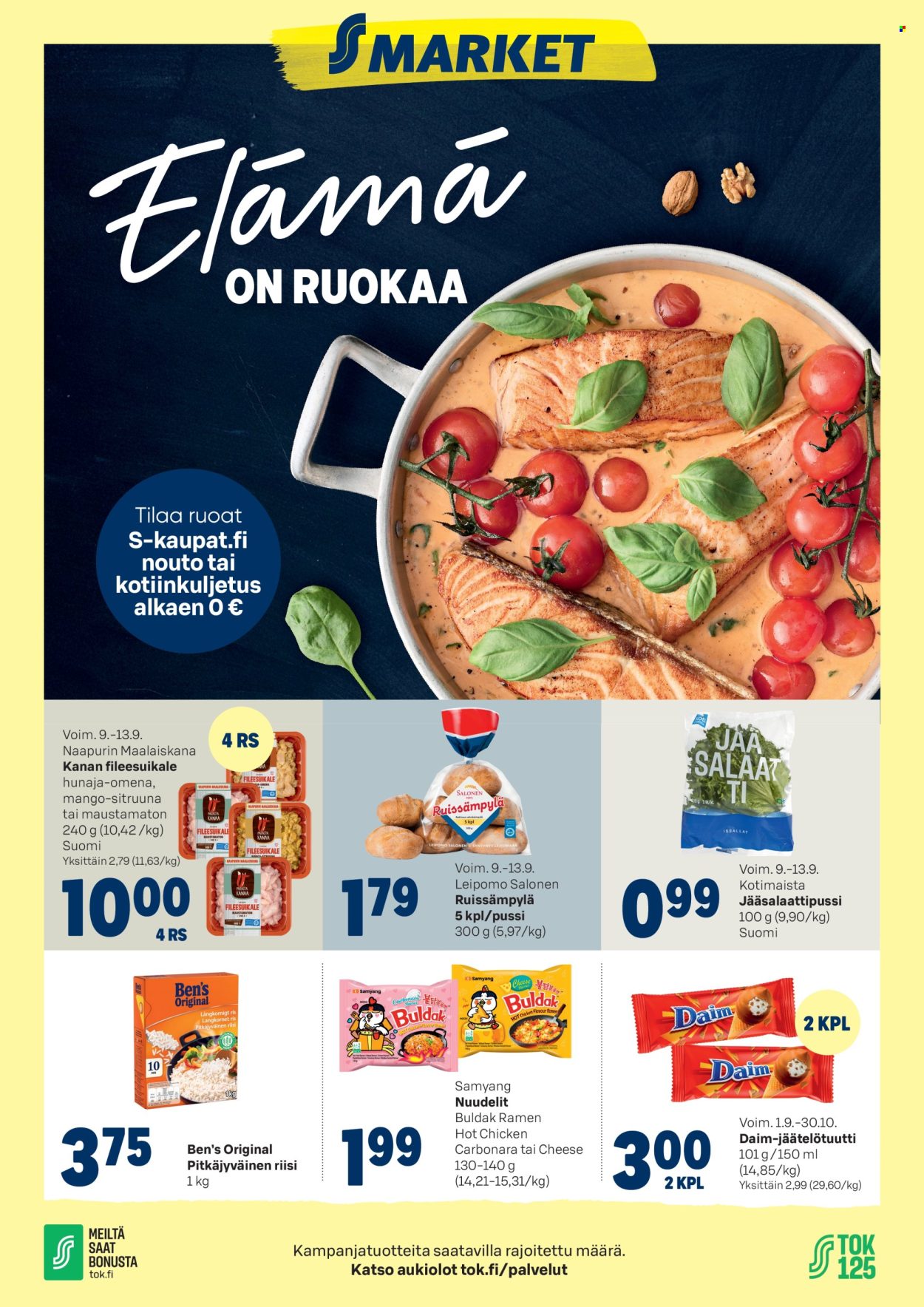 S-market tarjoukset - 09.09.2026 - 13.09.2026. Sivu 1