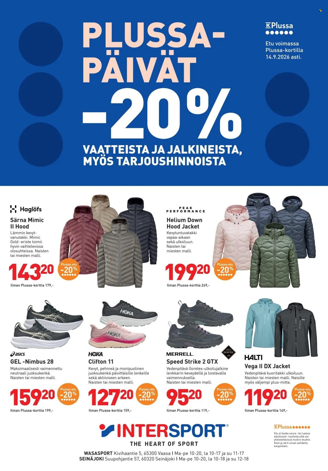 Intersport tarjoukset - 10.09.2026 - 14.09.2026. Sivu 1
