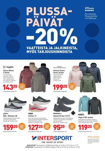 Intersport tarjoukset  - 10.09.2026 - 14.09.2026.