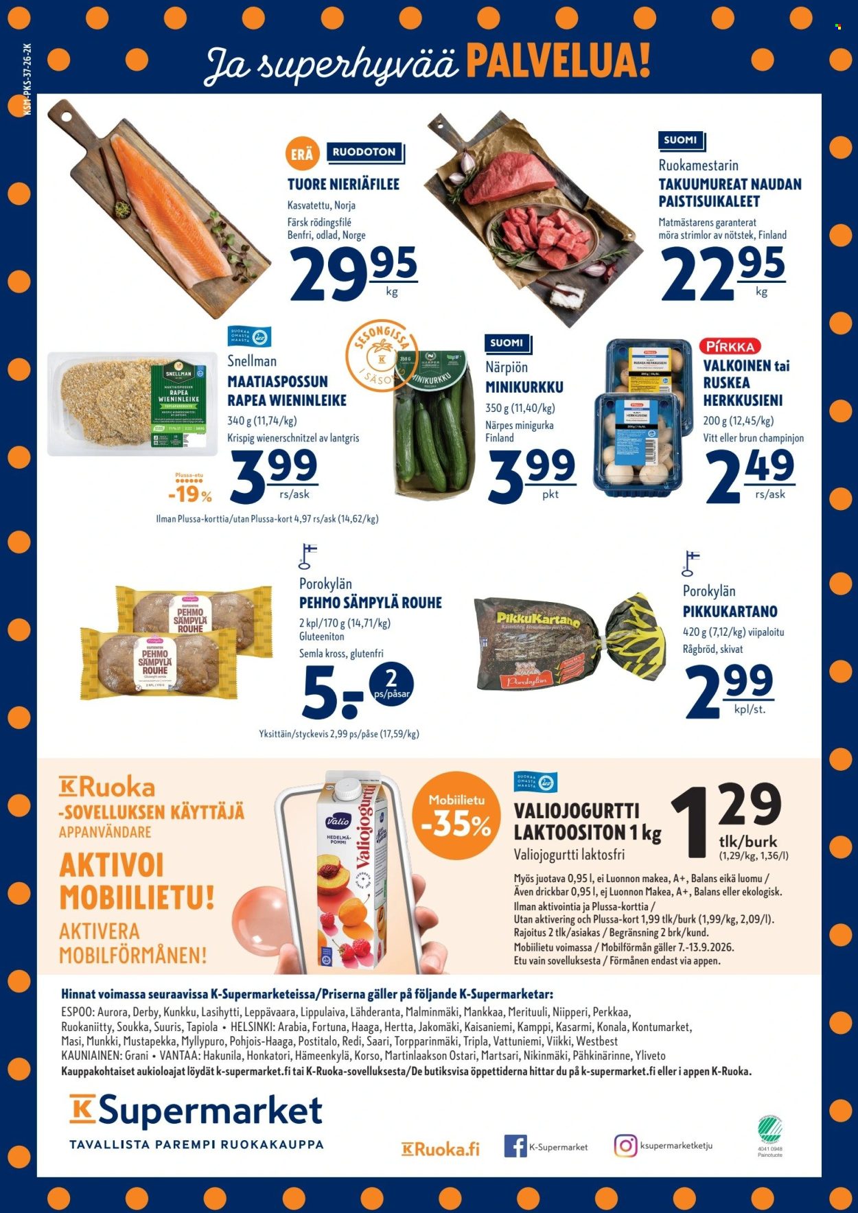 K-Supermarket tarjoukset - 10.09.2026 - 13.09.2026. Sivu 4