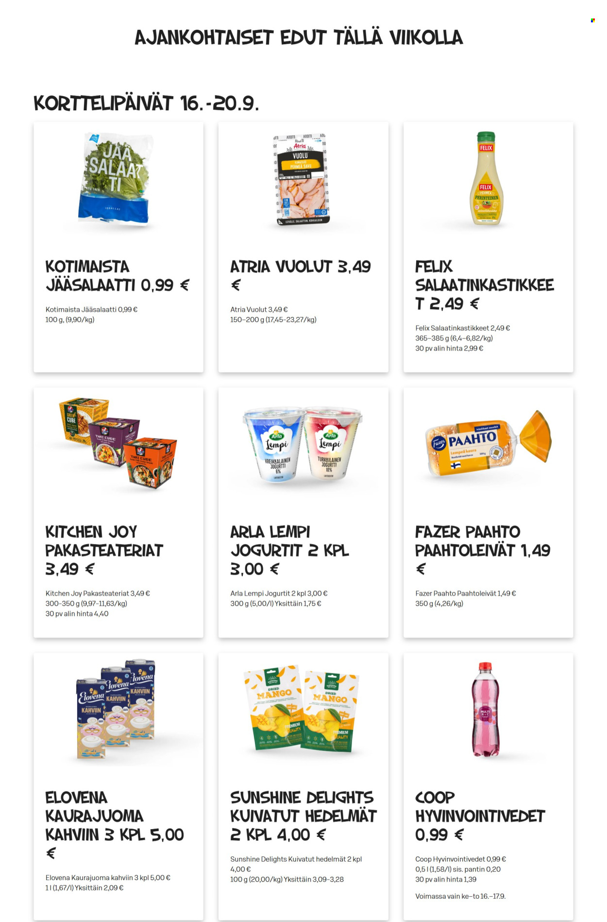 Alepa tarjoukset - 16.09.2026 - 22.09.2026. Sivu 1