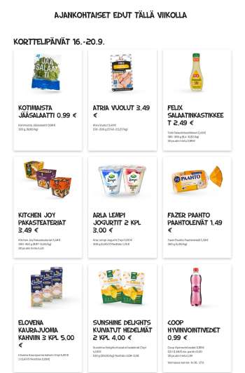 Alepa tarjoukset  - 16.09.2026 - 22.09.2026.