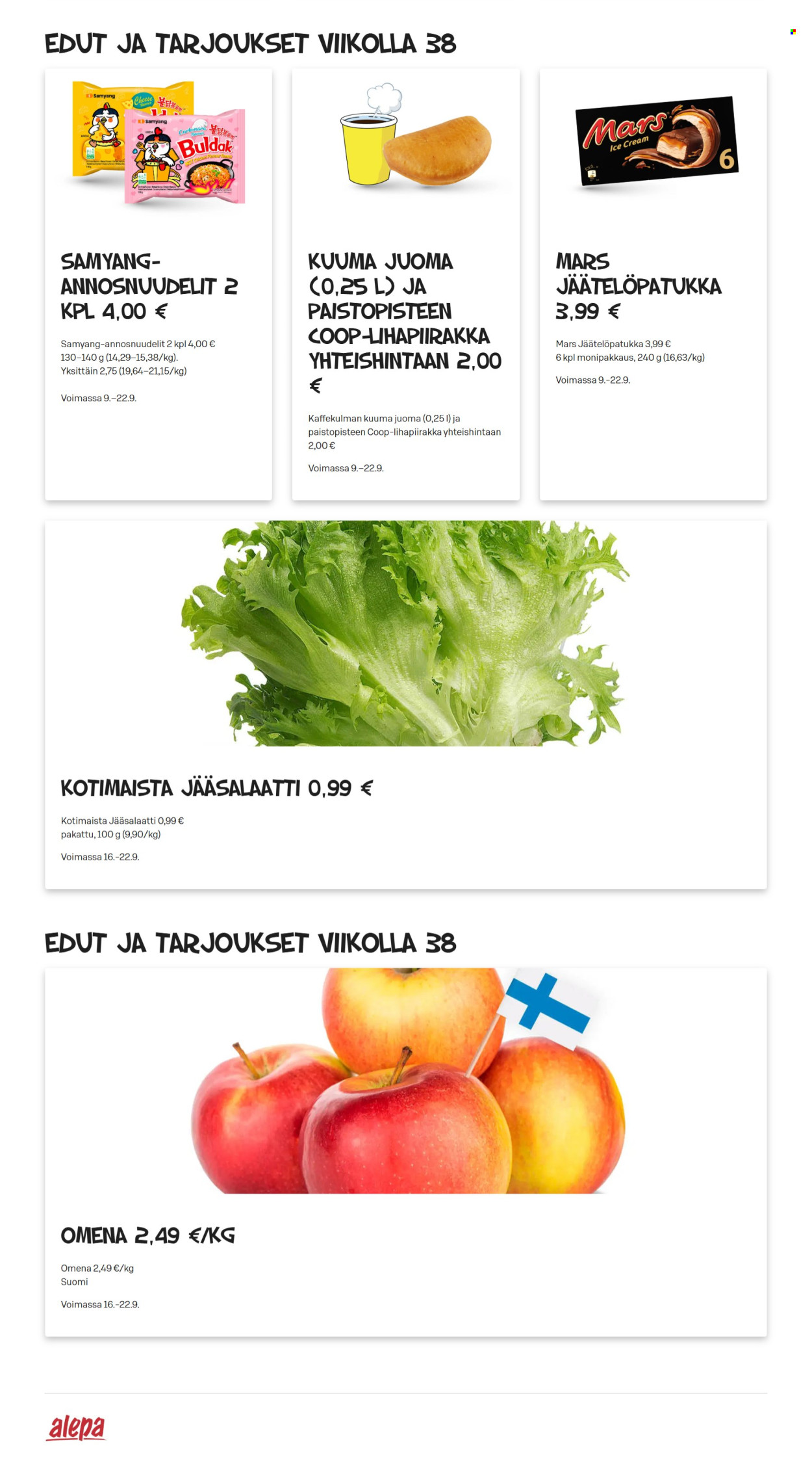 Alepa tarjoukset - 16.09.2026 - 22.09.2026. Sivu 2