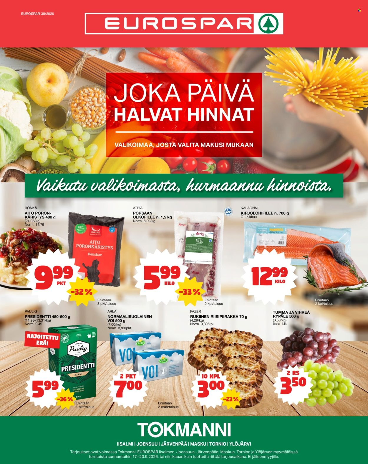 Tokmanni tarjoukset - 17.09.2026 - 20.09.2026. Sivu 1