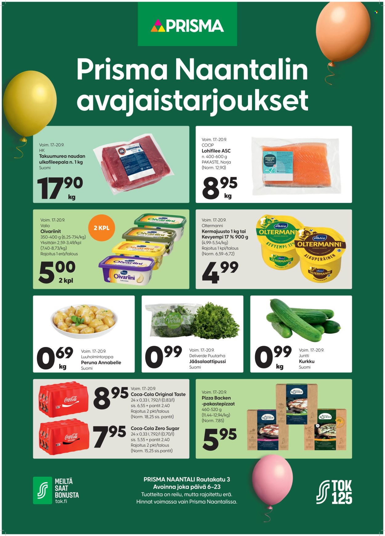 Prisma tarjoukset - 17.09.2026 - 20.09.2026. Sivu 1