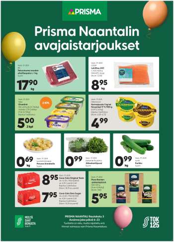 Prisma tarjoukset  - 17.09.2026 - 20.09.2026.