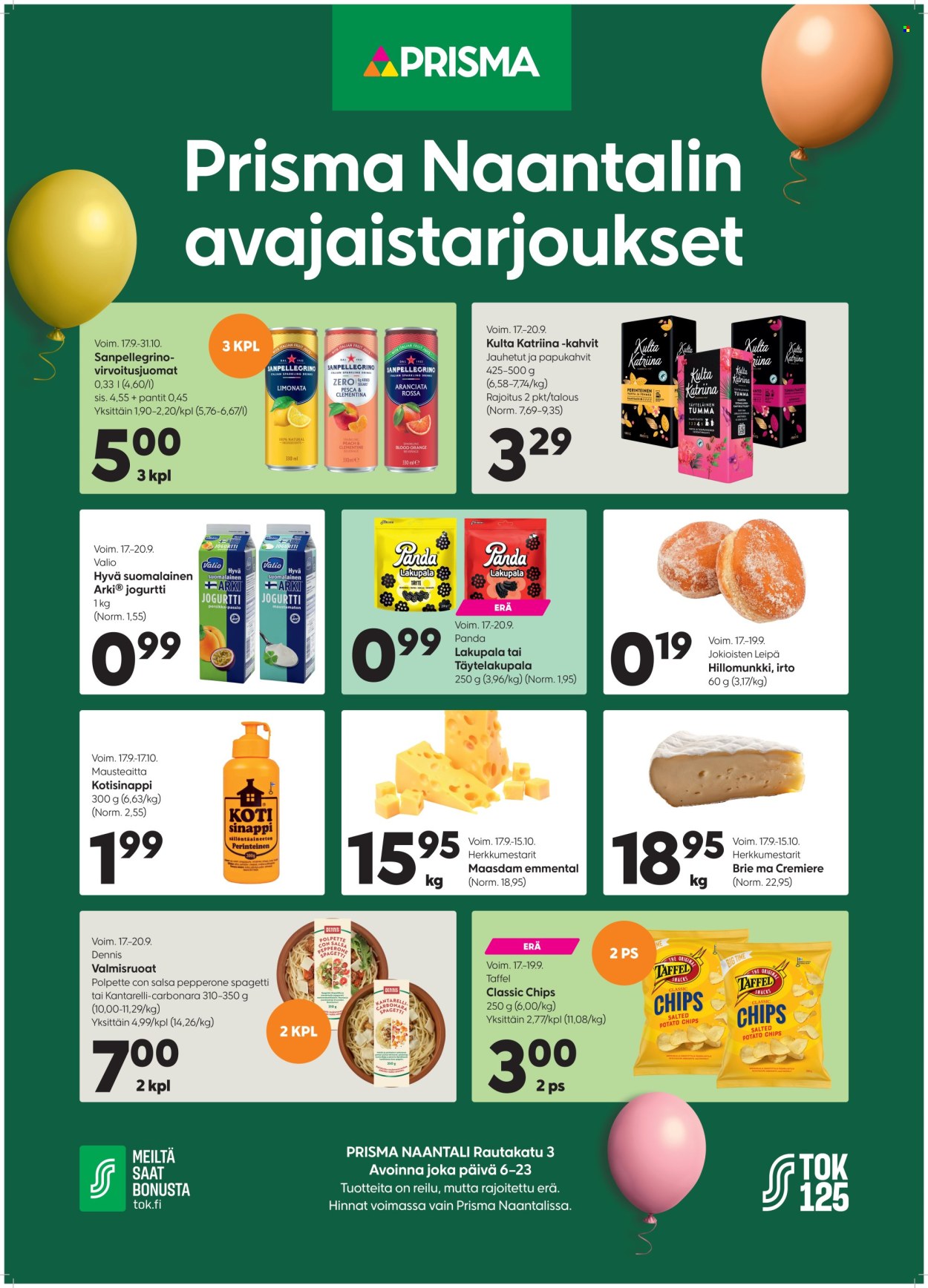 Prisma tarjoukset - 17.09.2026 - 20.09.2026. Sivu 1