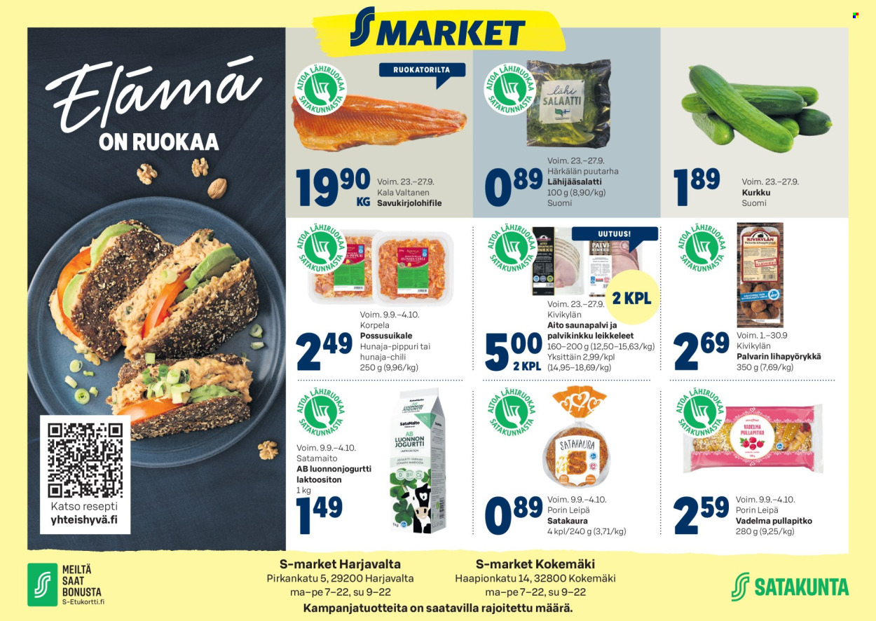 S-market tarjoukset - 23.09.2026 - 27.09.2026. Sivu 1