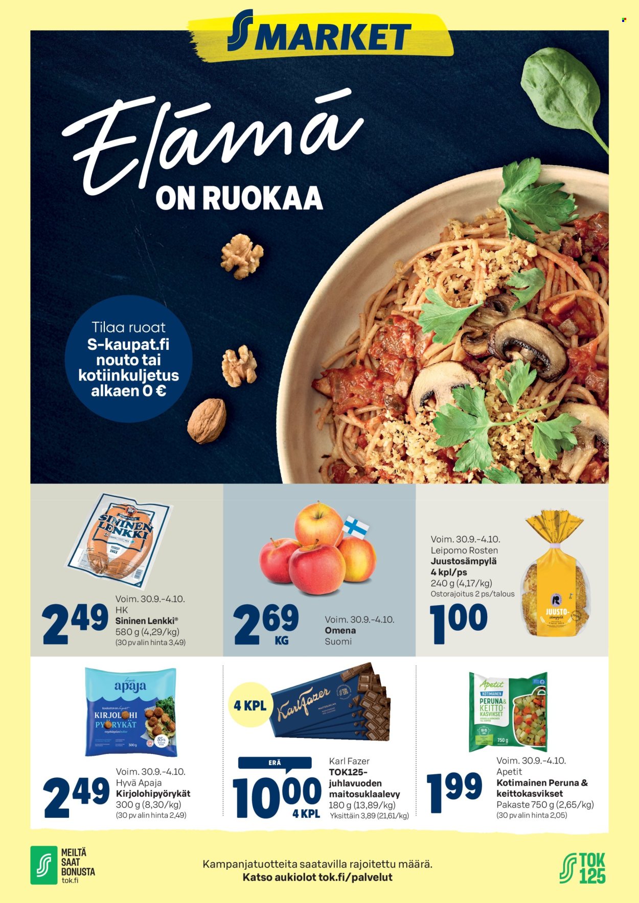 S-market tarjoukset - 30.09.2026 - 04.10.2026. Sivu 1