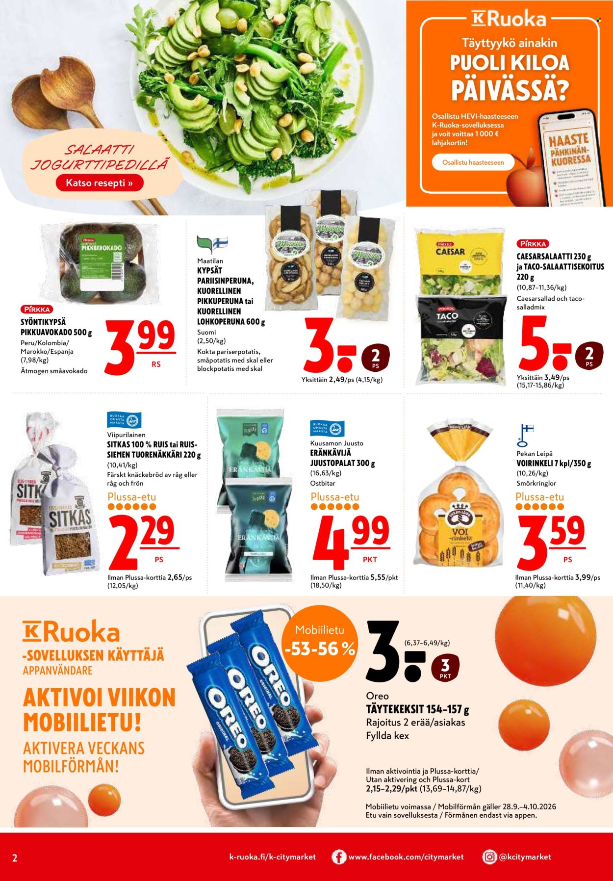 K-citymarket tarjoukset - 01.10.2026 - 04.10.2026. Sivu 2