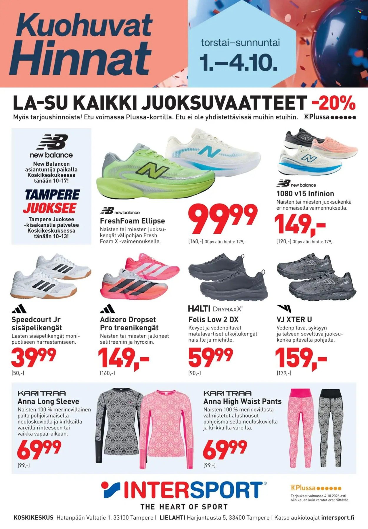 Intersport tarjoukset - 01.10.2026 - 04.10.2026. Sivu 1