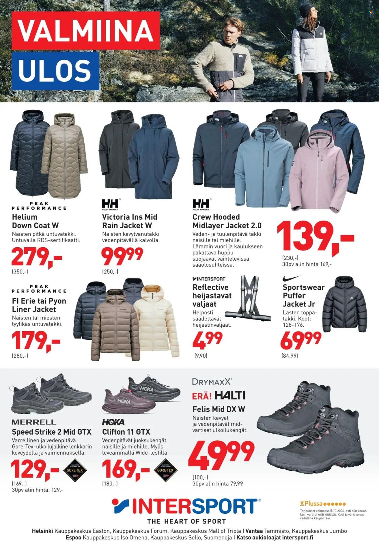 Intersport tarjoukset - 03.10.2026 - 05.10.2026. Sivu 1