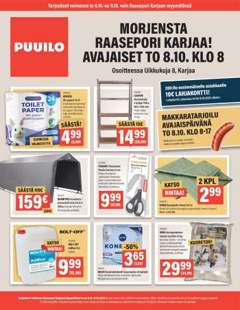 Puuilo tarjoukset  - 08.10.2026 - 11.10.2026.