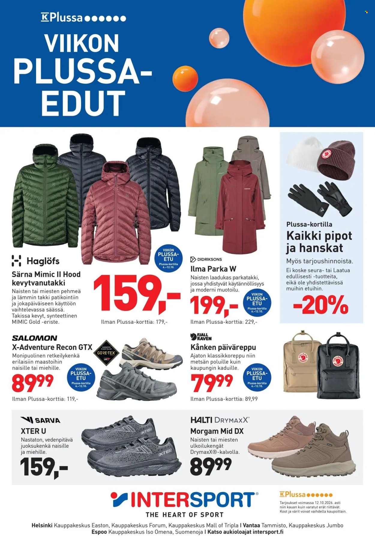 Intersport tarjoukset - 10.10.2026 - 12.10.2026. Sivu 1