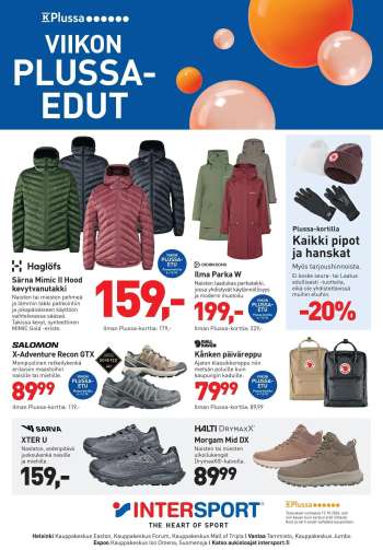 Intersport tarjoukset  - 10.10.2026 - 12.10.2026.