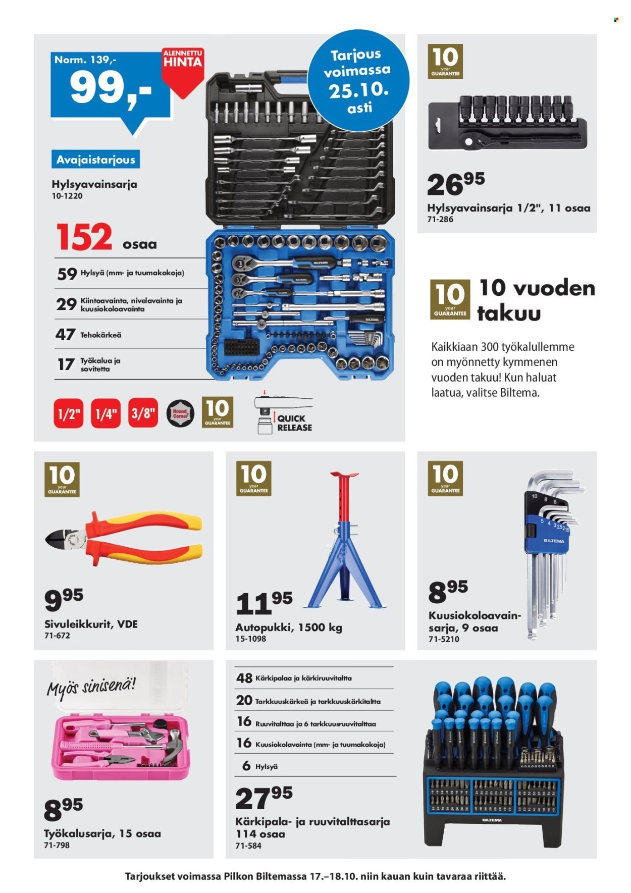 Biltema tarjoukset - 17.10.2026 - 18.10.2026. Sivu 11