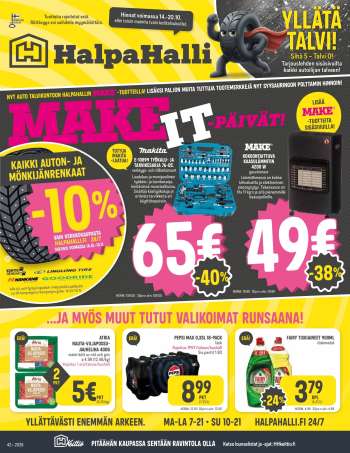 HalpaHalli tarjoukset  - 14.10.2026 - 20.10.2026.