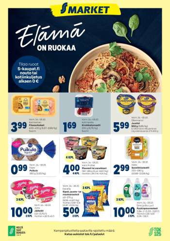 S-market tarjoukset  - 14.10.2026 - 18.10.2026.