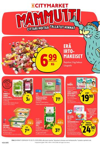 K-citymarket tarjoukset  - 15.10.2026 - 18.10.2026.