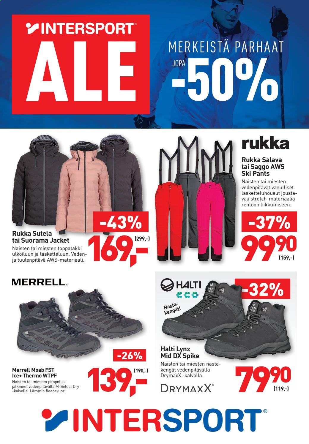 Intersport tarjoukset - 03.01.2021 - 17.01.2021. Sivu 1