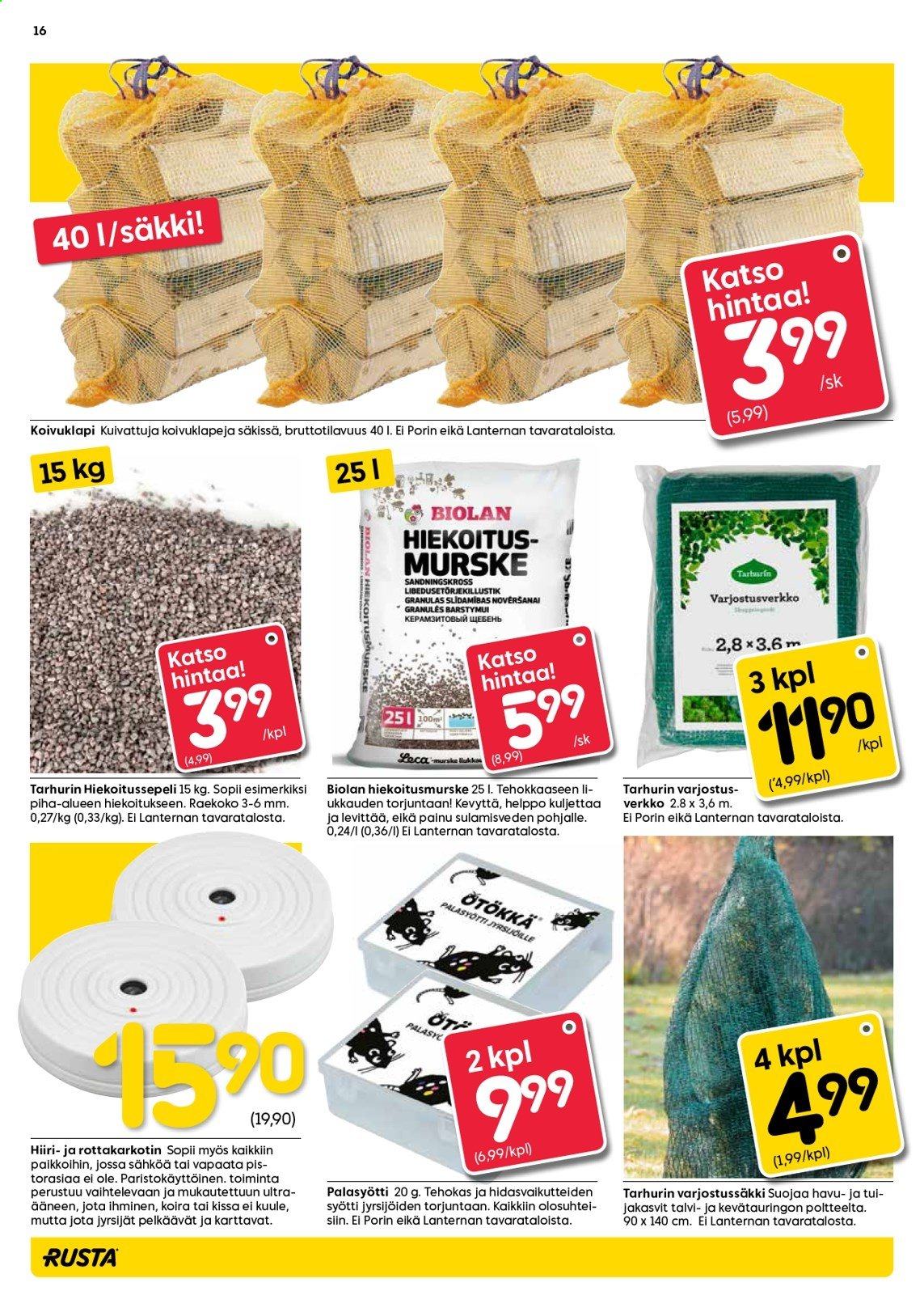 Rusta tarjoukset - 06.01.2021 - 12.01.2021. Sivu 16
